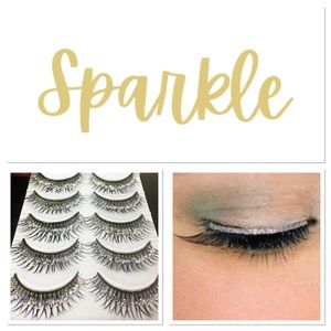 💎5 Pairs! Sparkling Glitter False Eyelashes Set💎